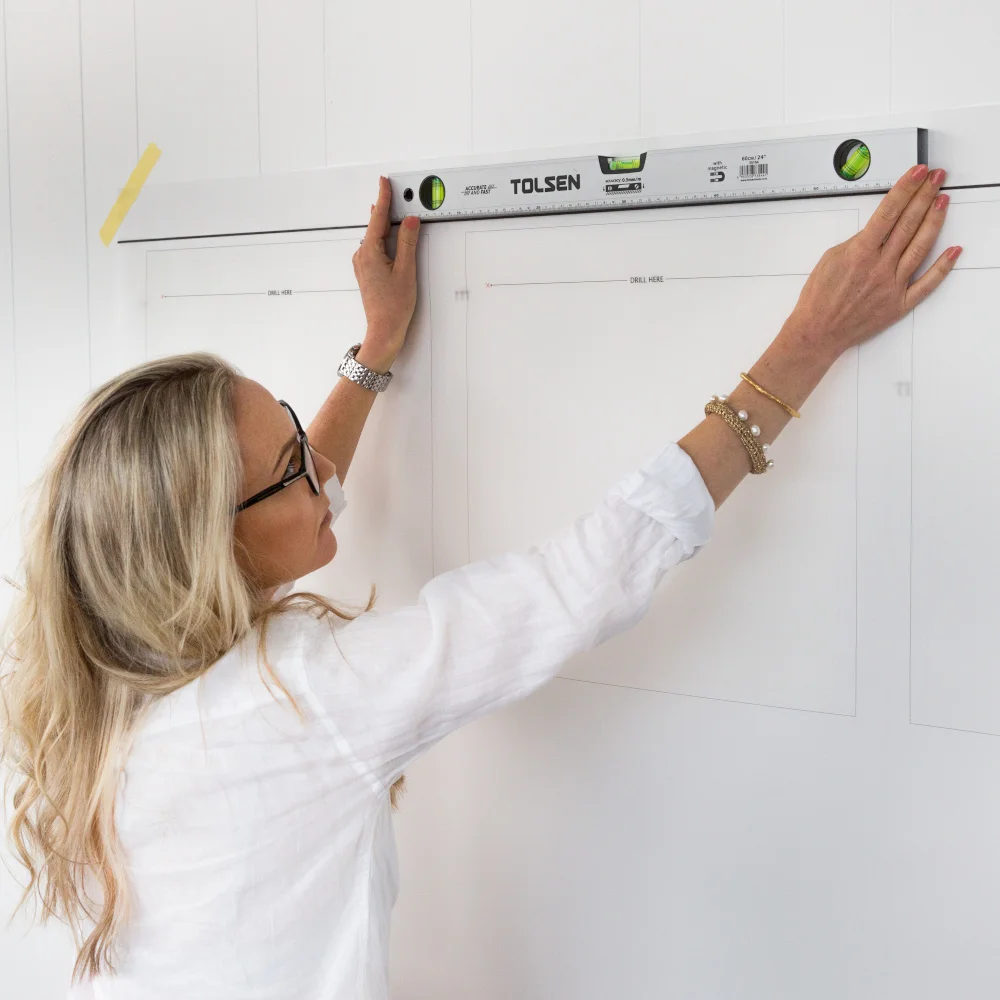 Delivered Ready To Hang With a Template